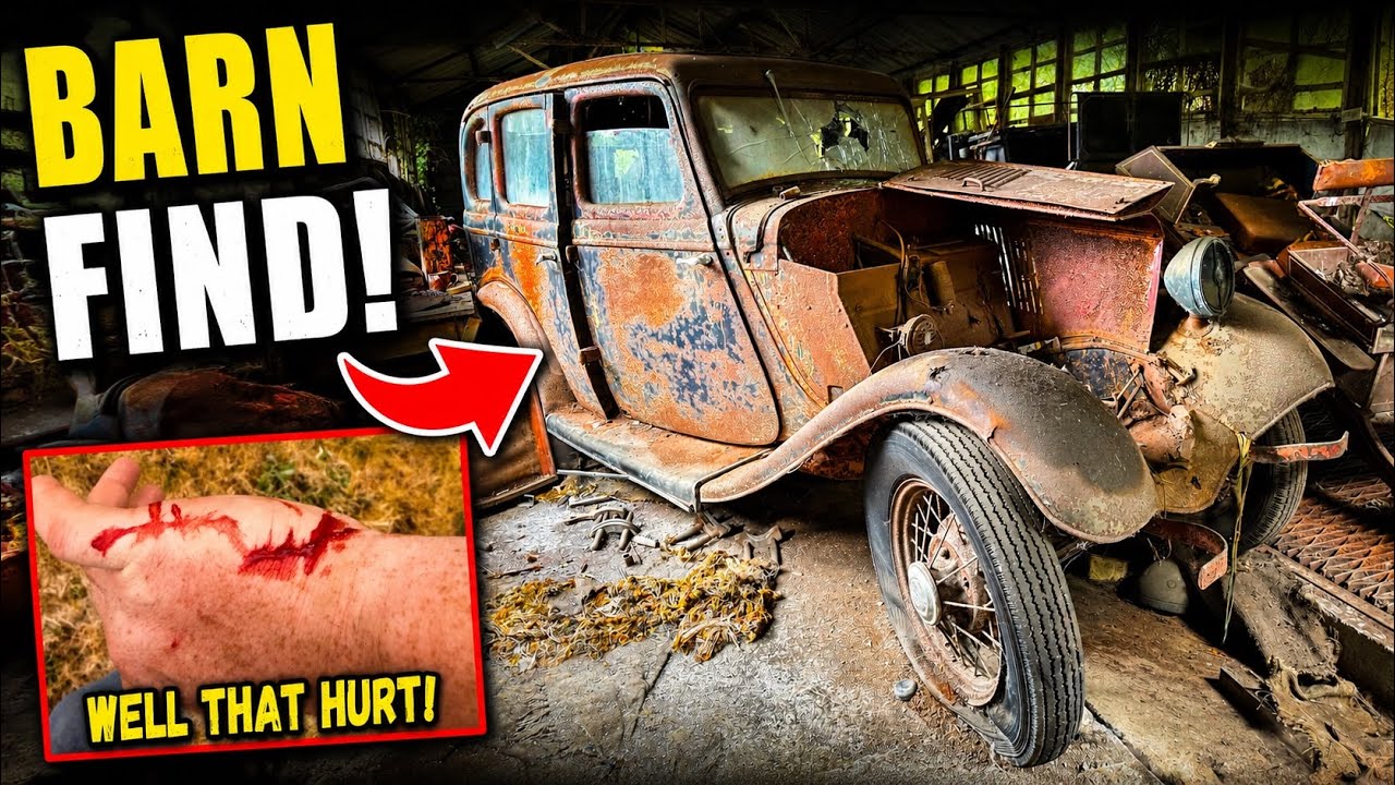Я нашёл классический V8, который был спрятан 100 ЛЕТ! 😱 | Находка всей жизни в сарае