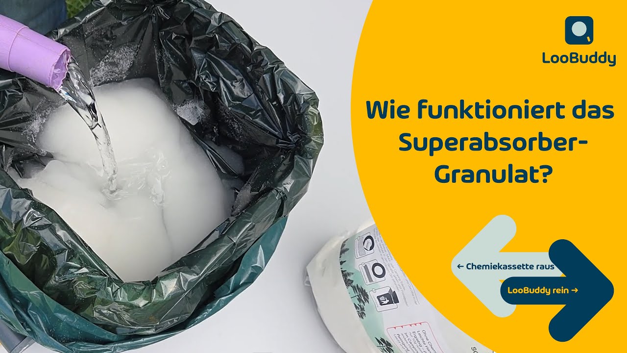 🧪 Was ist Superabsorber-Granulat oder Camping-Granulat? Wir erklären dir die Anwendung beim LooBuddy