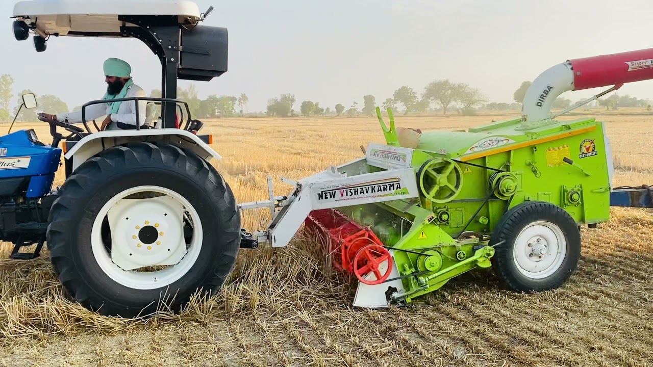 Straw Reaper on New Holland 5620 - New Vishavkarma , Dirba -