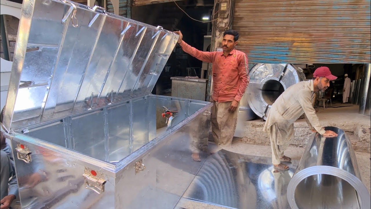 How To Make A Perfect Metal Trunk |Making Storage Trunk with Stainless Steel Sheet. Old Technique