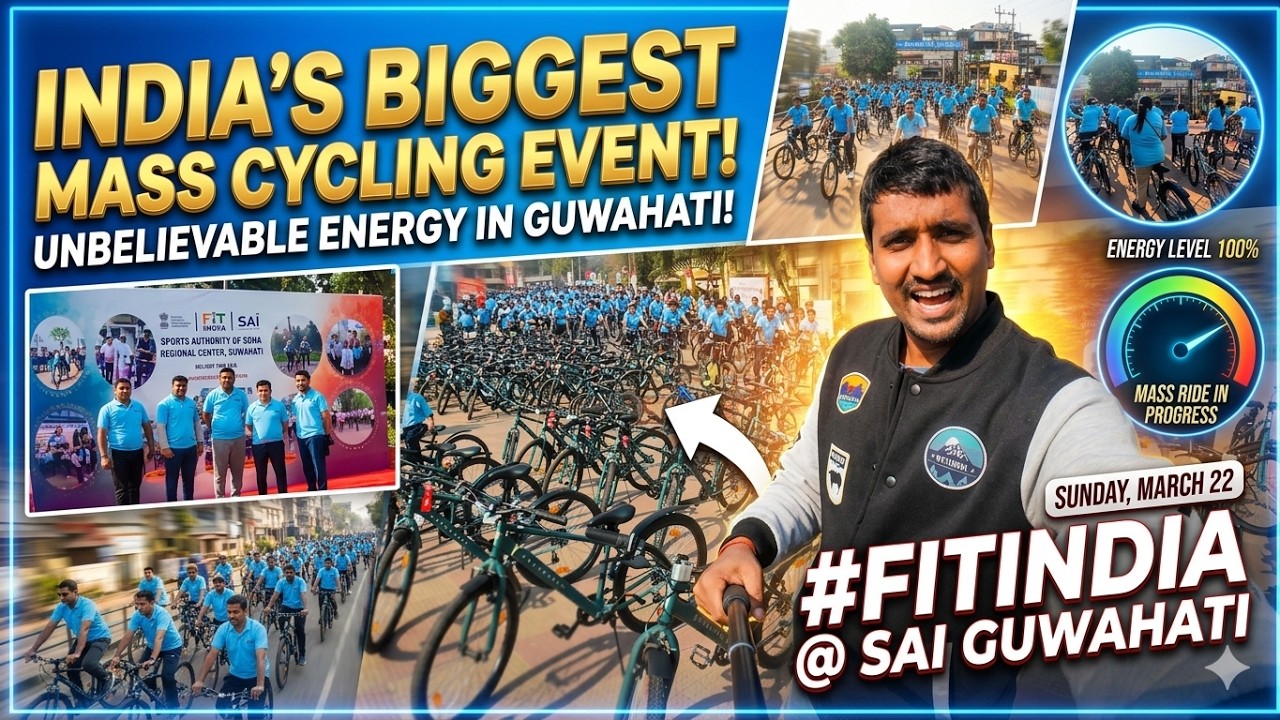 I Went to Cycling Event in Guwahati | SAI Paltan Bazaar Sundays on Cycling
