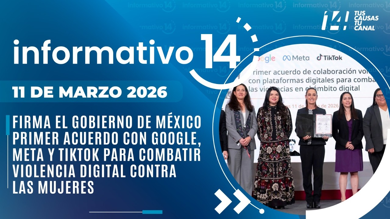 Firma México acuerdo con Google, Meta y TikTok para combatir violencia digital contra mujeres