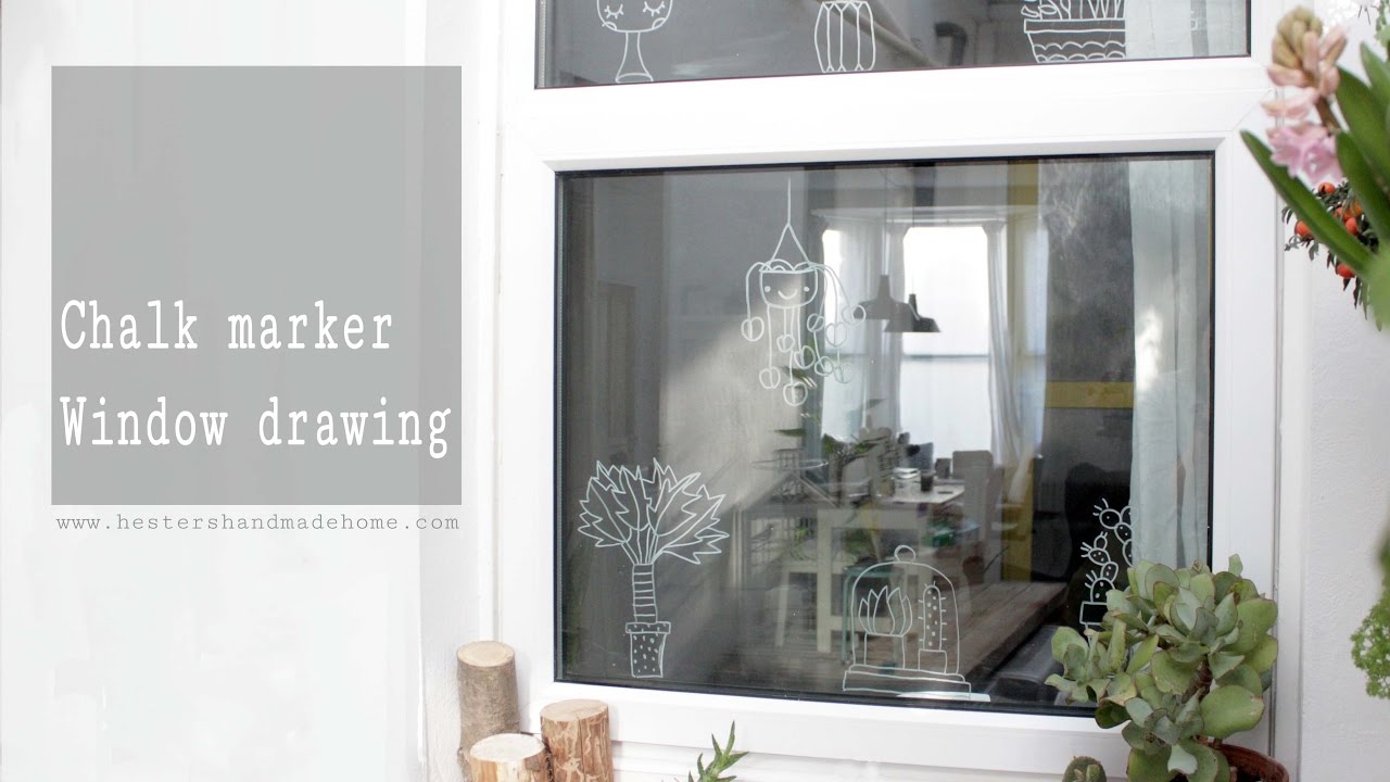 Decorate your windows with chalk markers