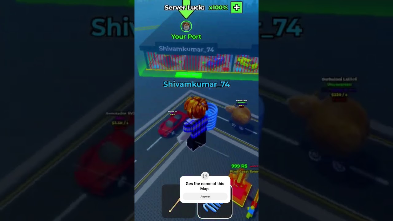 New steal a car in Roblox map #roblox #cobragaming