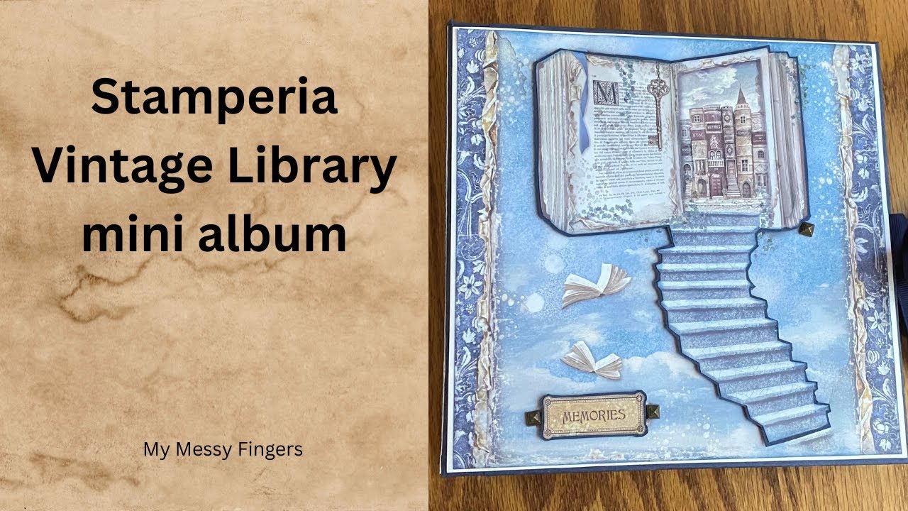 Мини-альбом Vintage Library от Stamperia — пошаговое руководство
