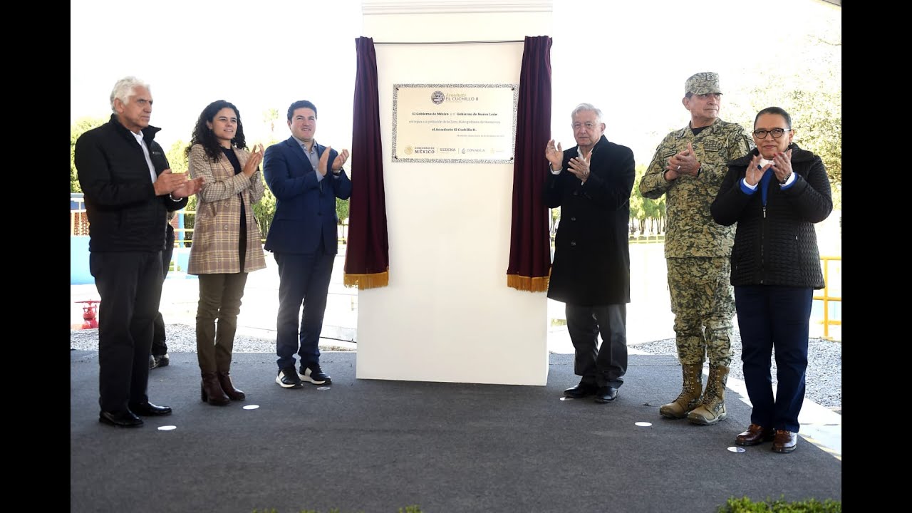 Inauguración Acueducto “El Cuchillo II”, desde Juárez, Nuevo León.