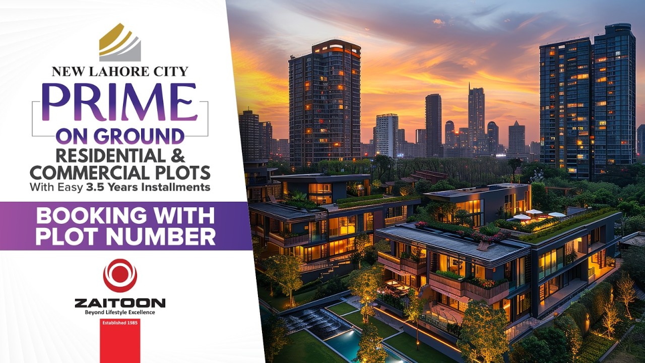 Invest Smart at New Lahore City Prime | On-Ground Plots | Easy 3.5-Year Installments Book Now Today!