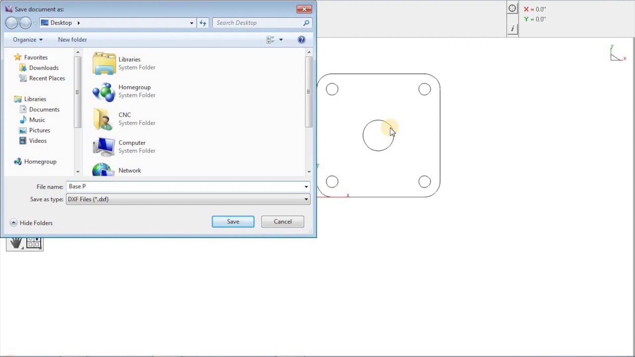 COREONE CNC CREATING A BASE PLATE