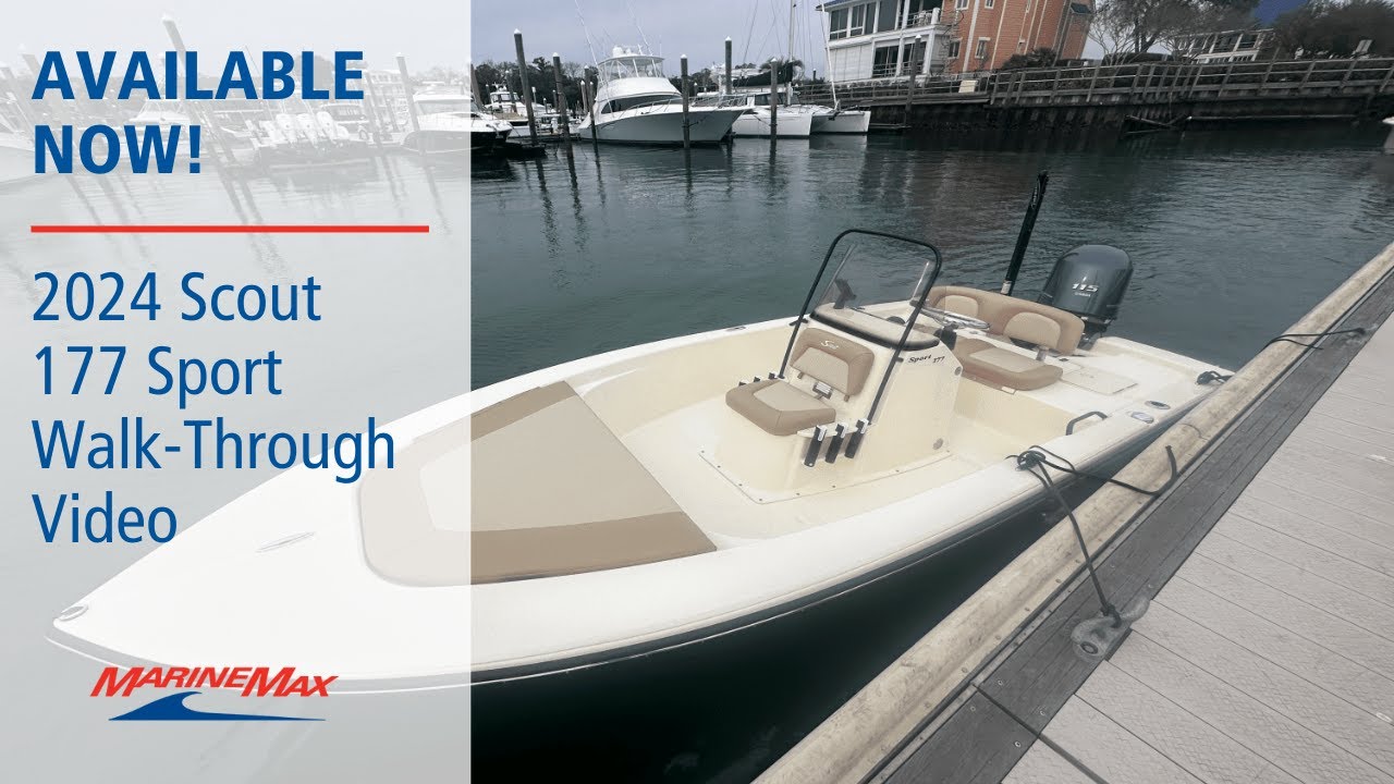 Available Now! 2024 Scout 177 Sport Boat For Sale at MarineMax Wrightsville Beach, NC