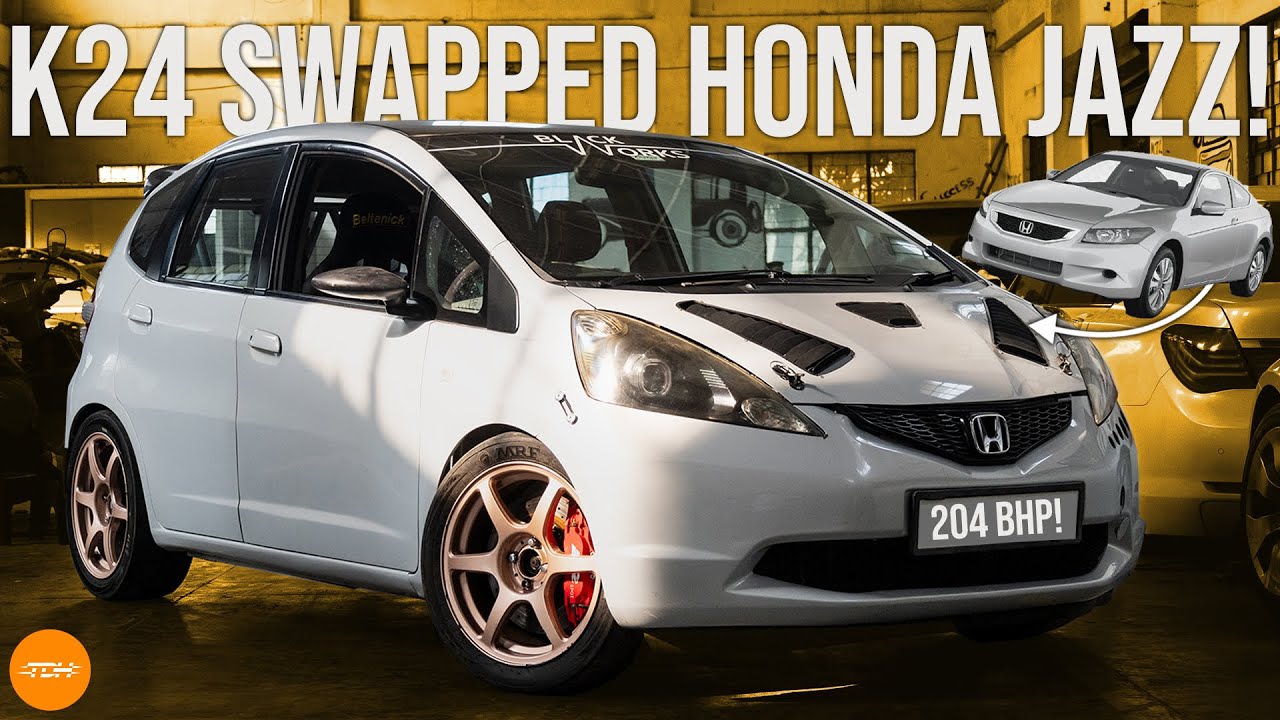 K24 Swapped Honda Jazz built to be a RACE CAR! | Autoculture