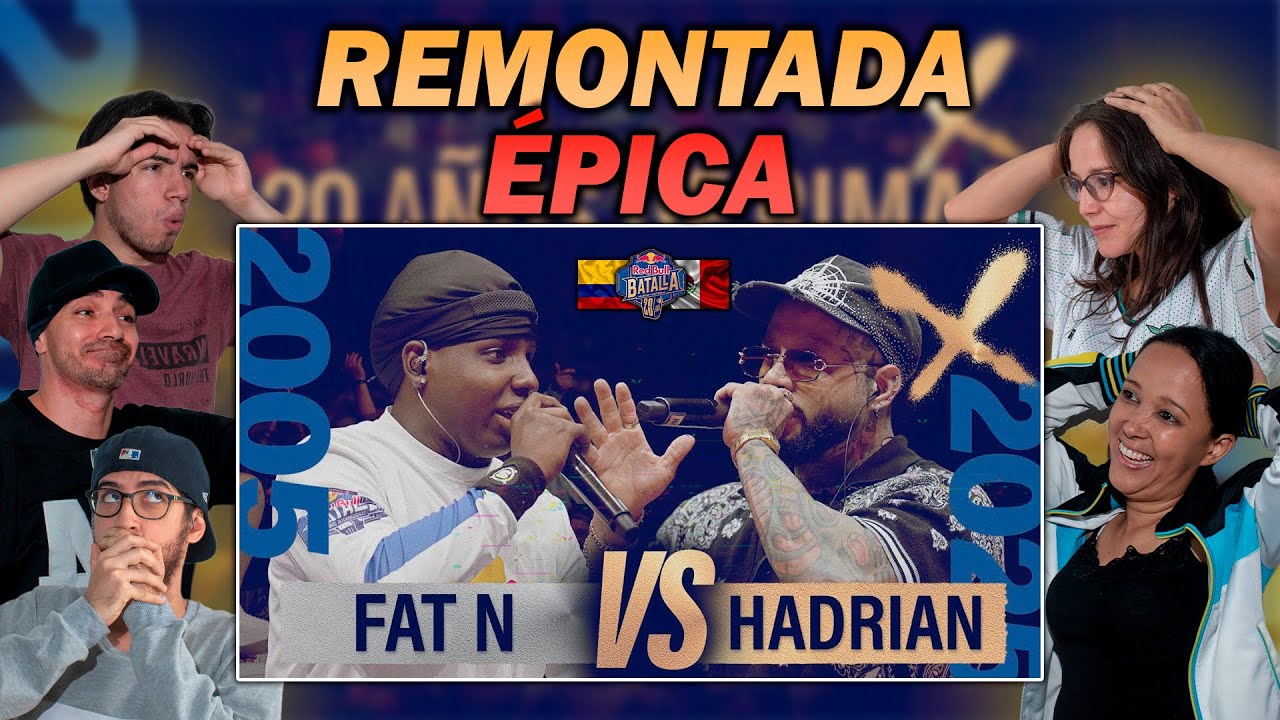 🔥¡BATALLÓN GENERACIONAL! - COLOMBIANOS REACCIONAN a FAT N vs HADRIAN [RED BULL NUEVA HISTORIA]
