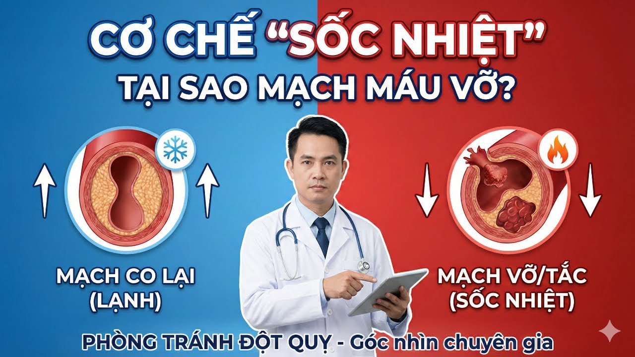 Tại sao thay đổi nhiệt độ đột ngột dễ gây đột quỵ