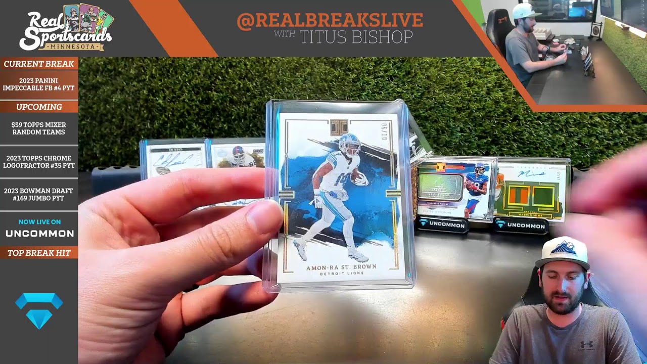 2023 Panini Impeccable Football #4 Pick Your Team (2/27/24)