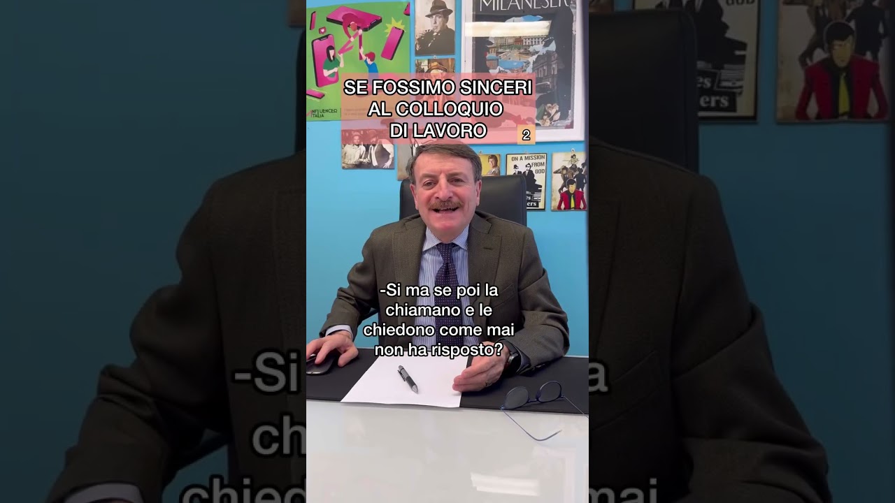 Se fossimo sinceri al colloquio di lavoro 2 (con Giacomo Poretti)