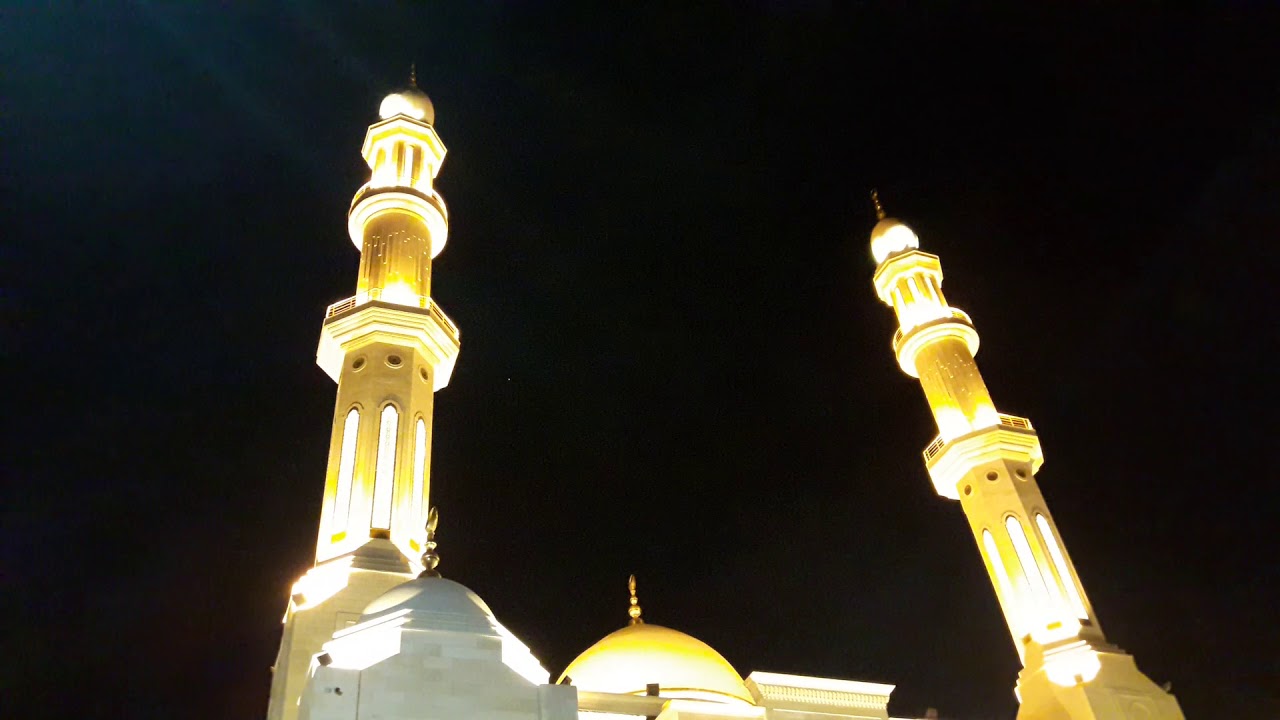 صلاة التراويح من مسجد الحساينة ميناء غزة