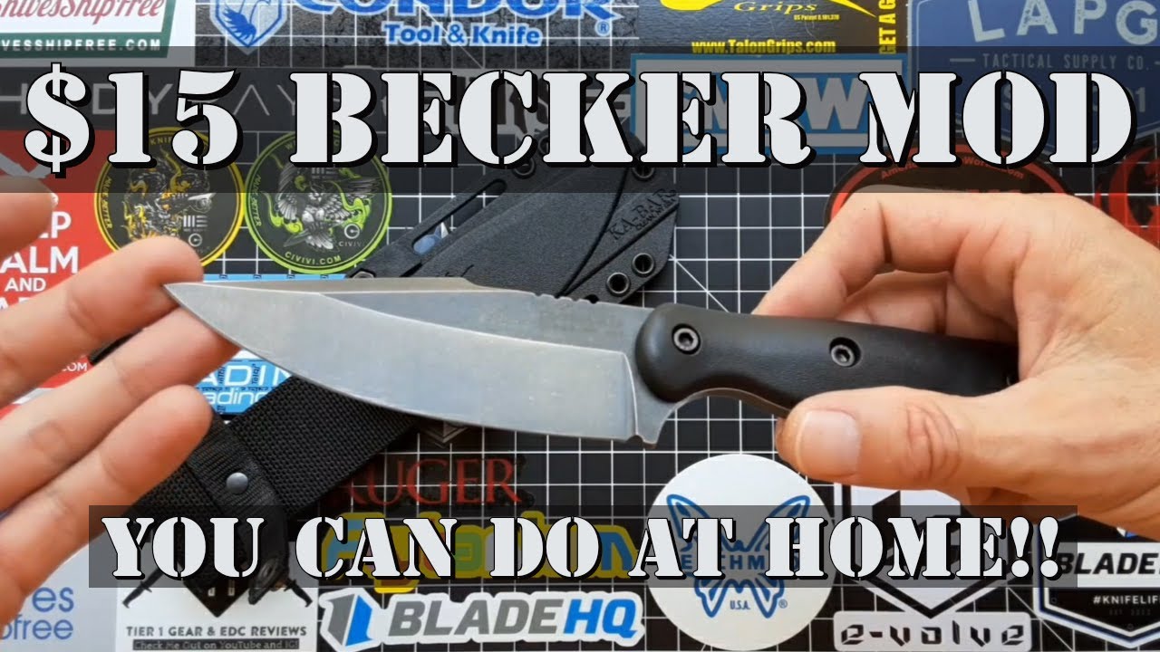 $15 Becker Mod (You Can Do At Home TODAY) #KnifeMods #Becker #BK-18 #KnifeReview #Bushcraft #EDC