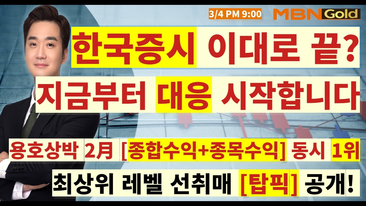 [MBN골드 최원범] 대하락 마감, 이대로 끝? 용호상박 전체수익률 1위! 대응전략 알려드립니다