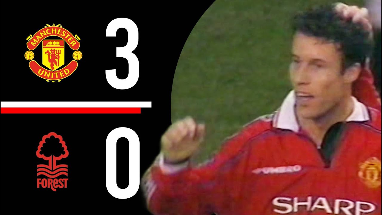 Manchester United v Nottingham Forest | Ronny Johnsen Hits a Double | Highlights | 1998/1999