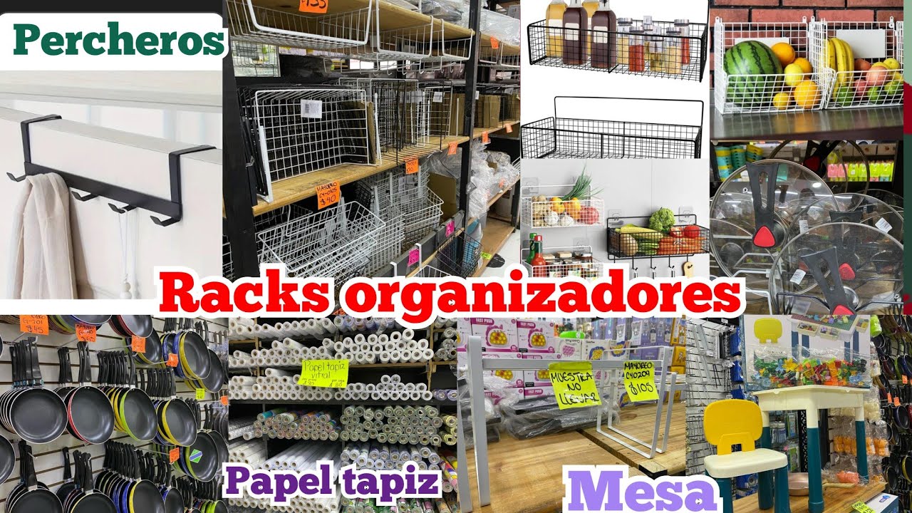 Mega Tienda GRANDE Y BARATA con RACKS ORGANIZADORES para tu Cocina y Hogar 😱 