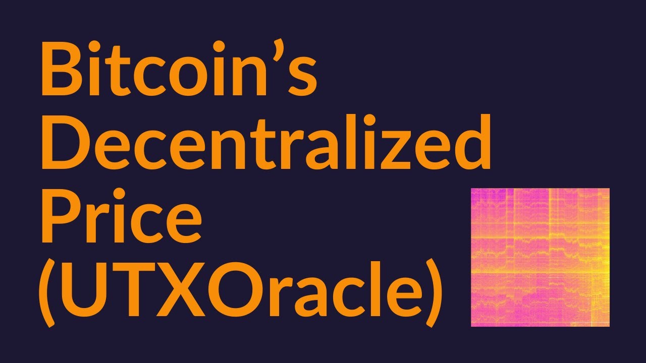 Bitcoin's Decentralized Price (UTXOracle)