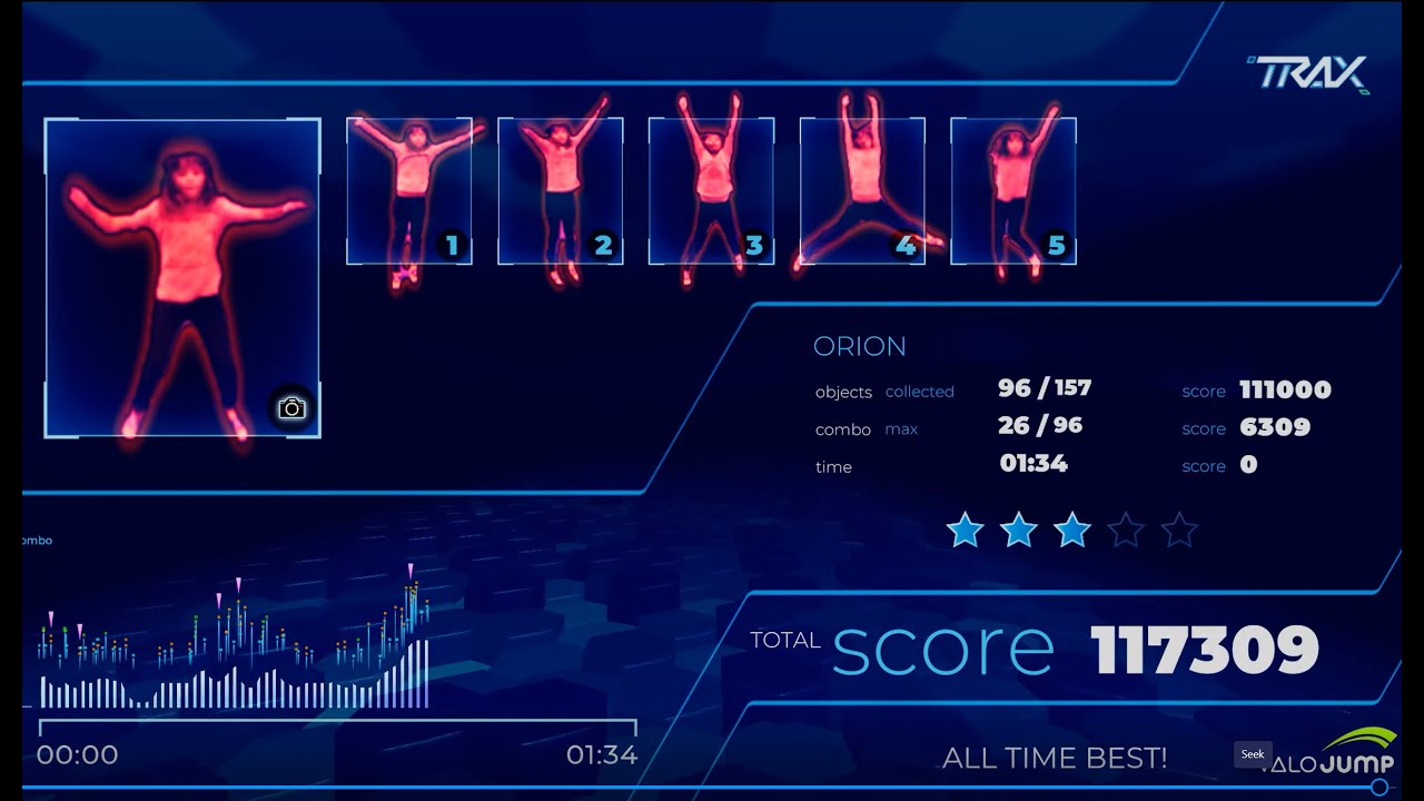 All time high score on Trax at Valo Jump by Lily