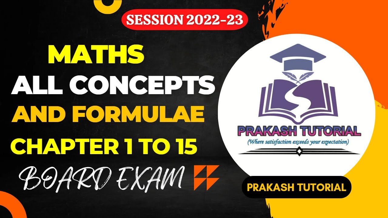 Maths class 10 all concepts and formula ch 1 to 15 | cbse board exam 2026 | All Formula of class 10