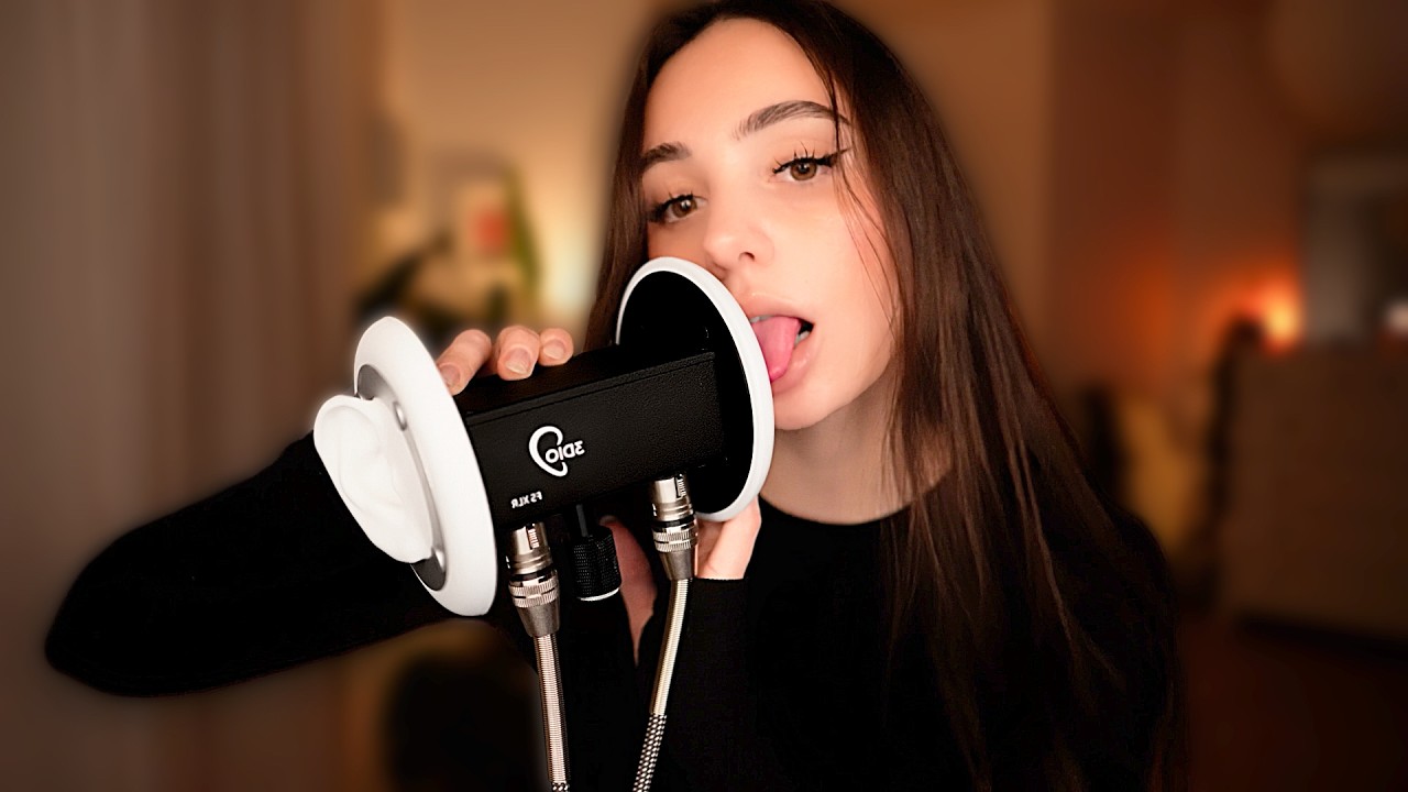 ASMR 4ч 200% Чувствительность мокрые звуки рта 👄 с 3Dio для интенсивных покалываний ✨ Без разговора🤫