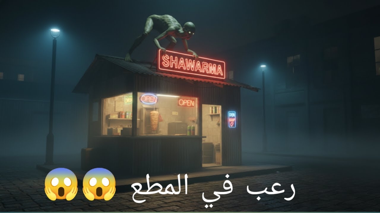 رعب في مطعم الشاورما 😱😱😱