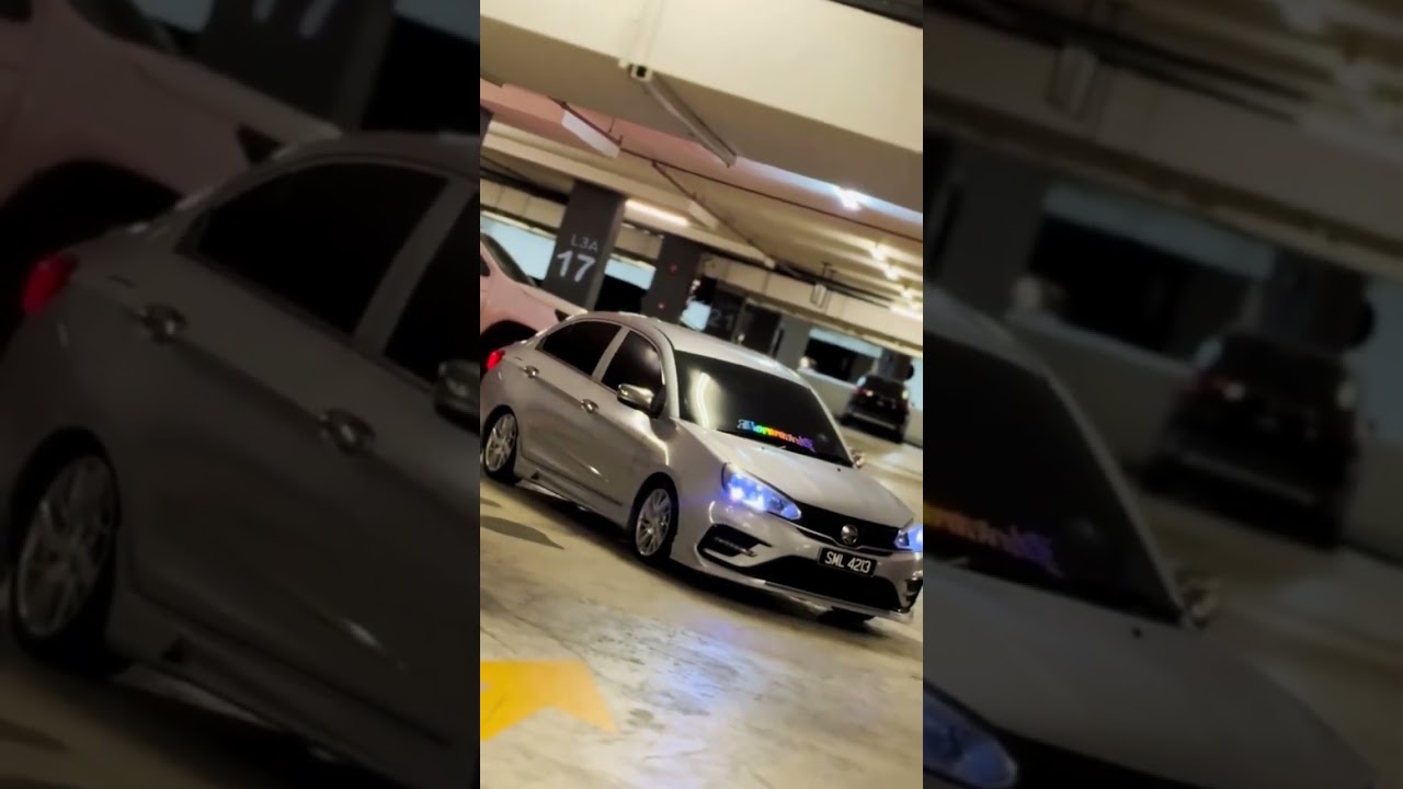 Saga vvt air suspension 🔥🔥 #automobile #airsuspension #borneostyle #cinematic