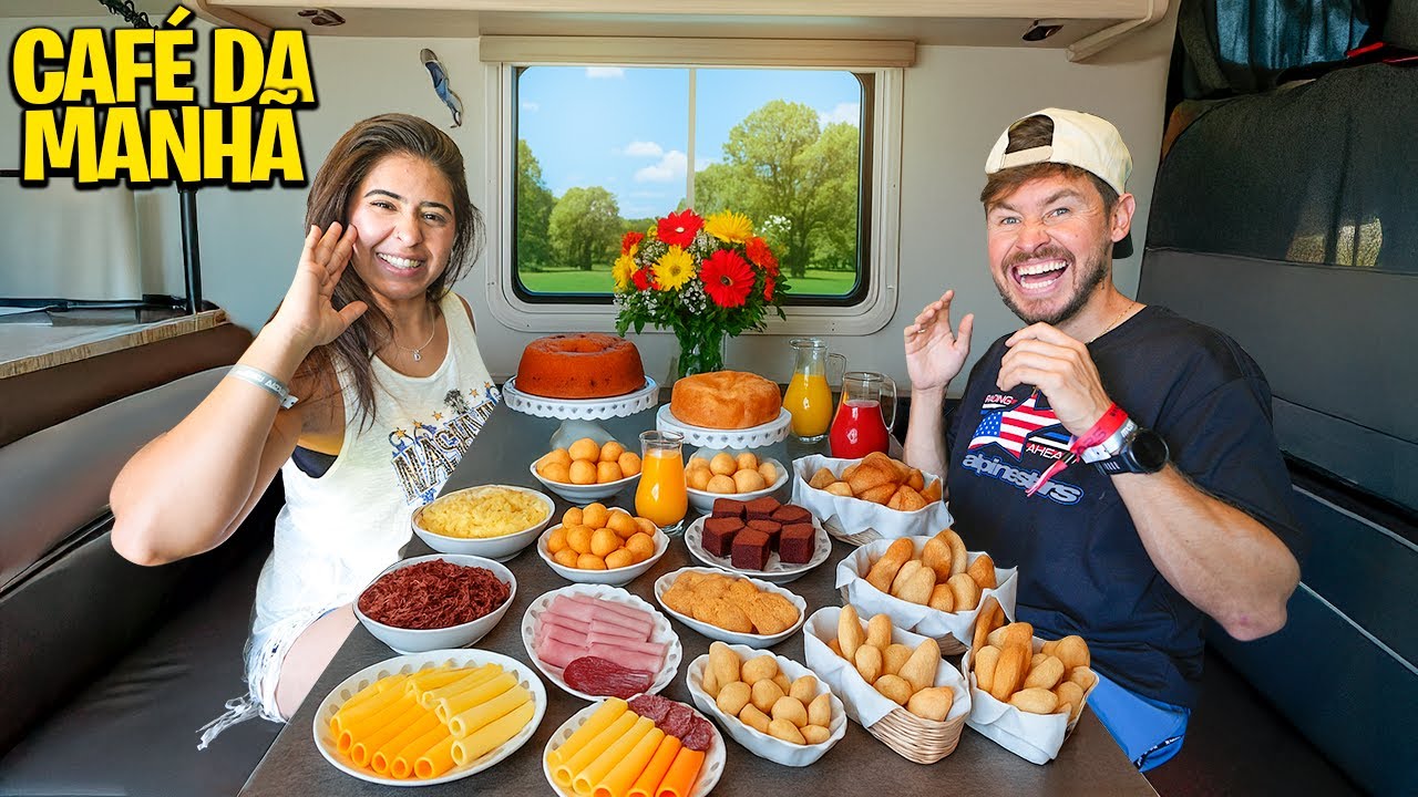 FIZ O MELHOR CAFÉ DA MANHÃ NO NOSSO MOTORHOME NOS EUA