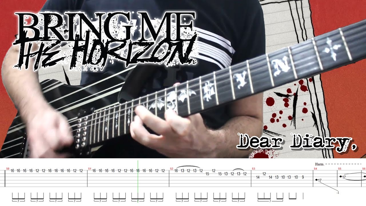 Bring Me The Horizon - Dear Diary, (Guitar Cover + TABS)