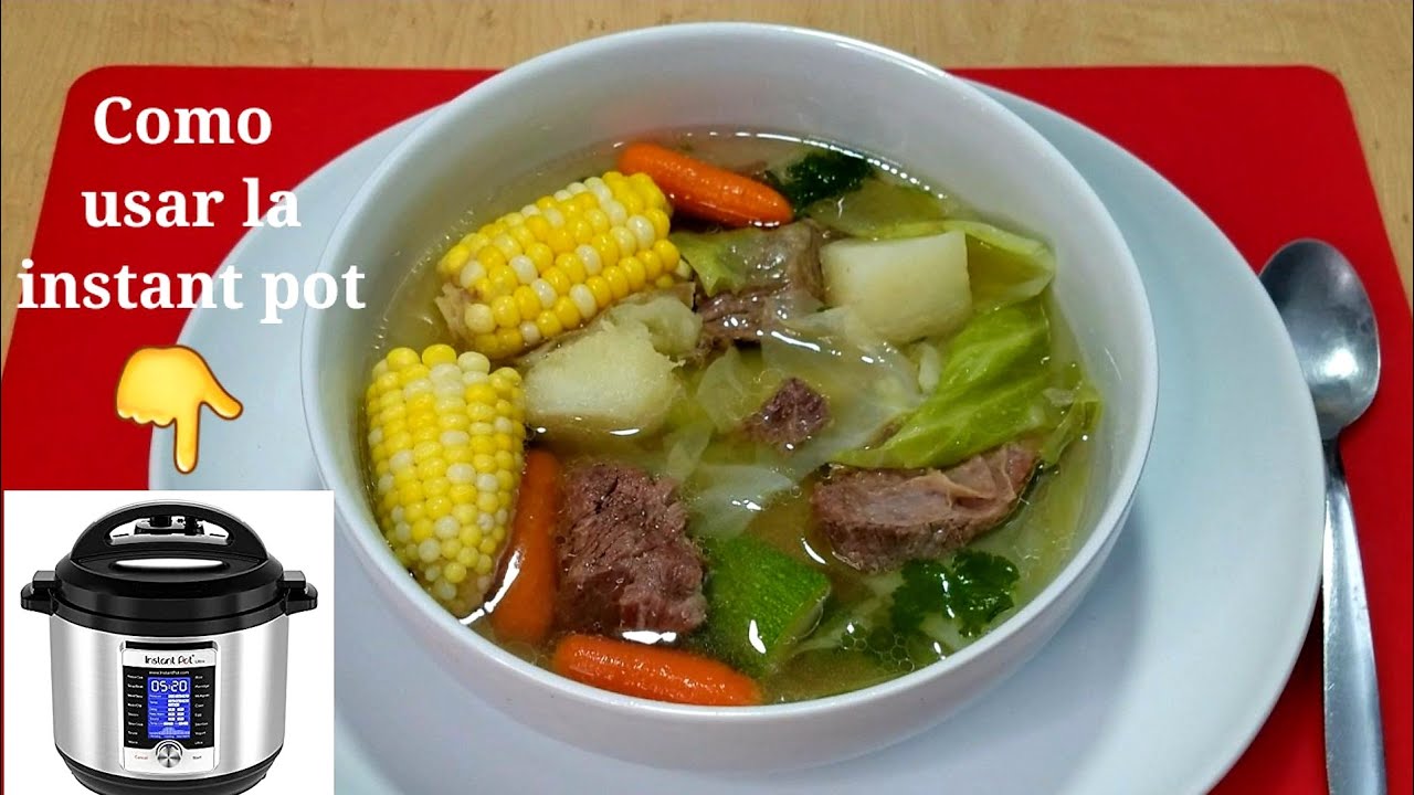 Caldo de res con verduras en instant pot/ Como usar la instant pot