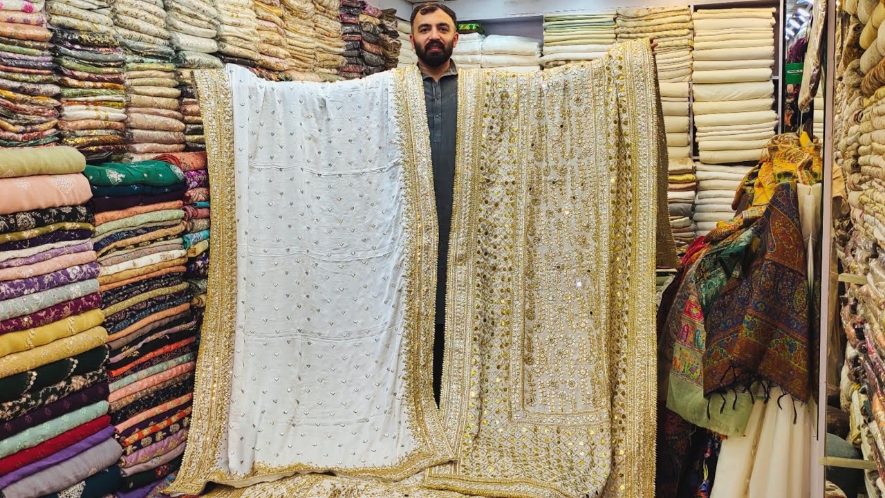 Kani😊Resham🤩Shawl Atlas🥰Mukesh Shawl Bridal🎊Gota Shawl♥️Fancy Shawl!!