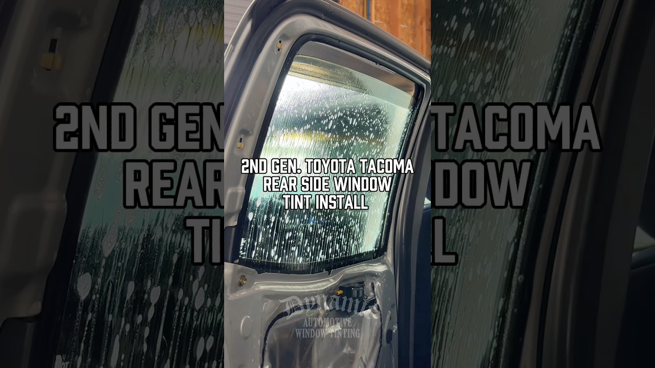 HOW TO: INSTALL WINDOW TINT | 2nd Gen Toyota Tacoma 