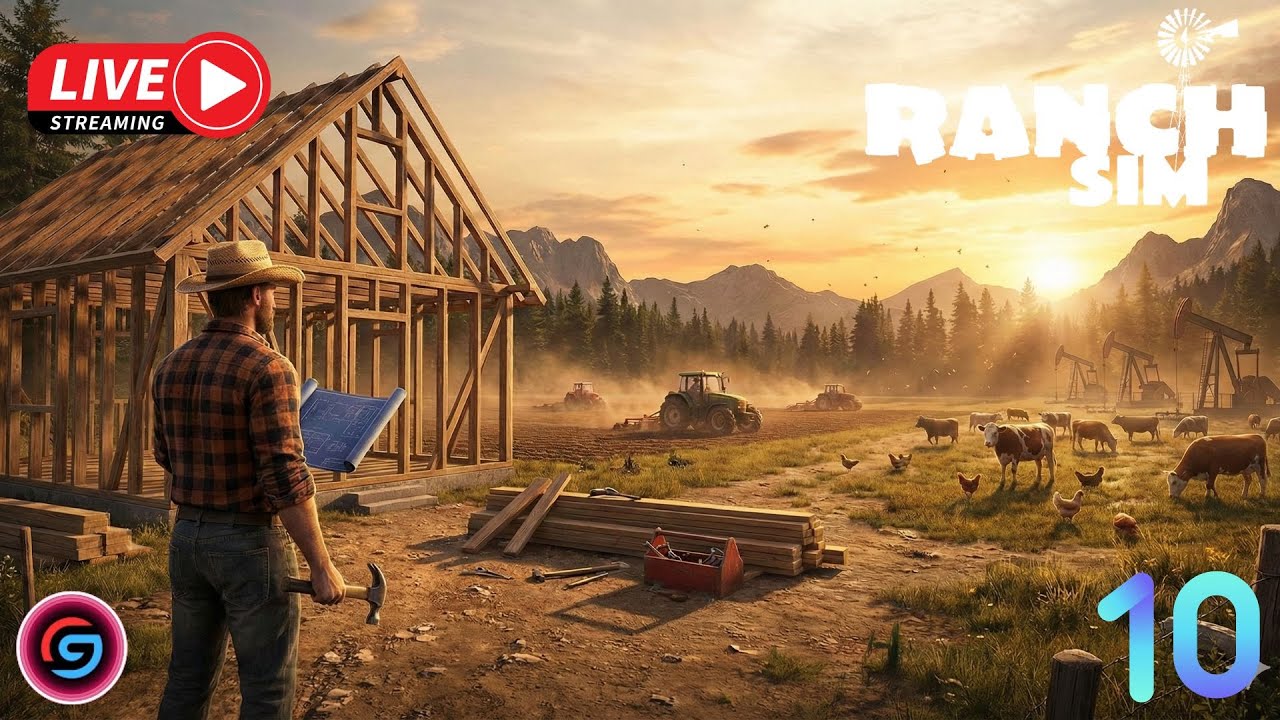 🔴 LIVE Ranch Simulator – Building My Dream Ranch! (Portrait)