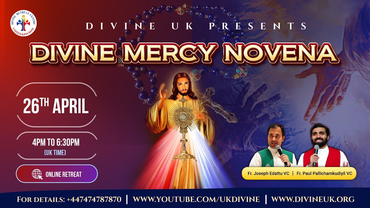 (LIVE) Divine Mercy Novena (26 April 2025) Divine UK
