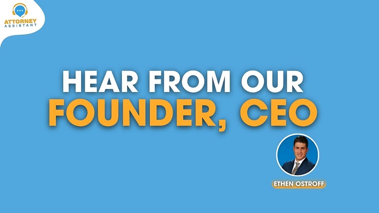 Transforming Law Firms with Impact Assistants | Hear From Our Founder, Ceo - Ethen Ostroff