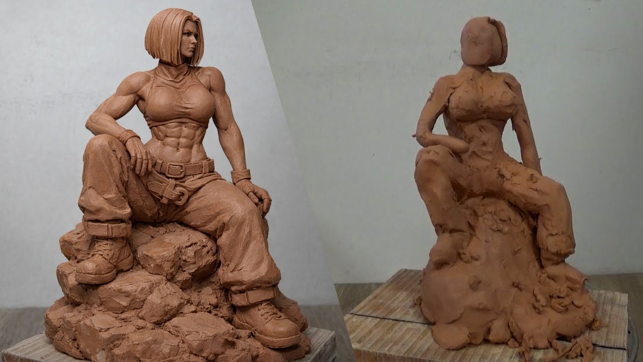 Speed Sculpting King Of Fighters Blue Mary