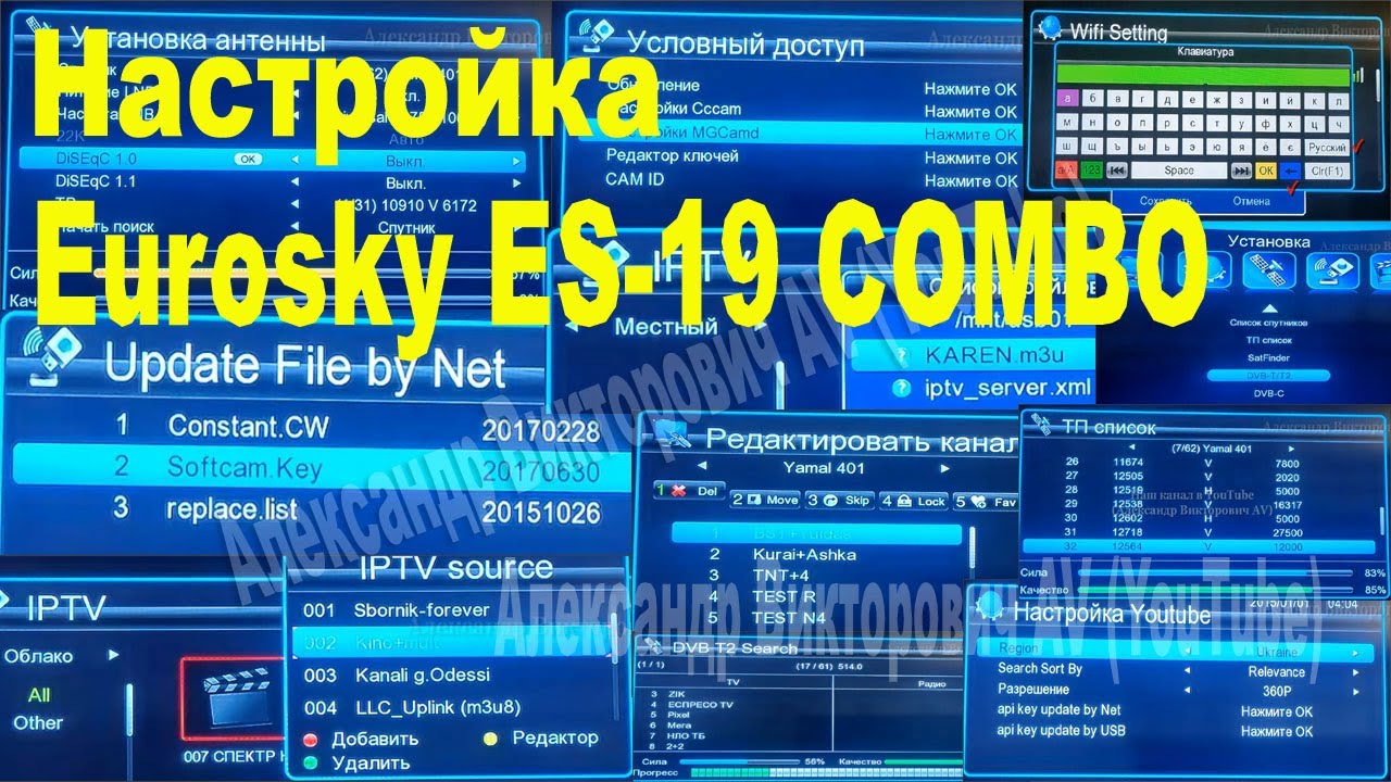 Настройка Eurosky ES 19 COMBO