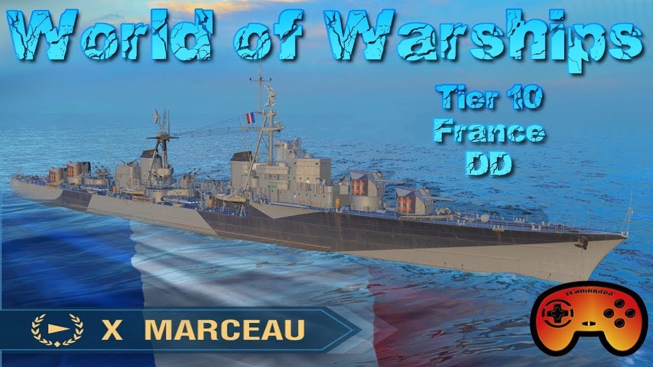 Marceau T10/France/DD angespielt in World of Warships Deutsch/German