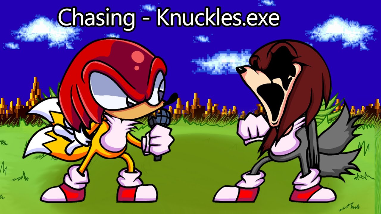FNF Chasing But Knuckles Sing It | Knuckles.exe Vs Tails.exe Sings Chasing | Friday Night Funkin