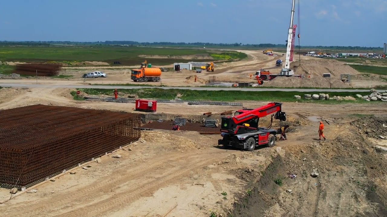 Autostrada A7 Buzau - Focsani lot 4 Nod rutier Mandresti Munteni 20 mai 2023