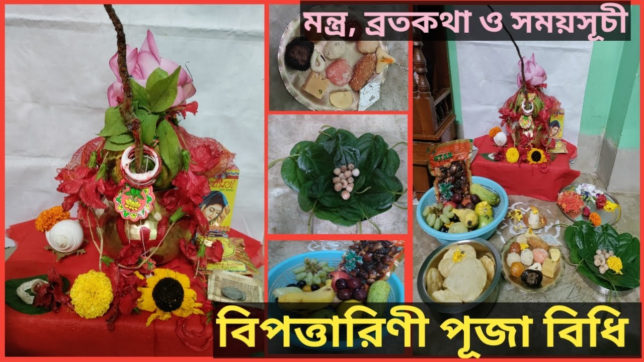 বিপদতারিণী পূজা পদ্ধতি | মা বিপত্তারিণী ব্রতকথা, মন্ত্র ও সময়সূচী | Bipodtarini Puja Vidhi
