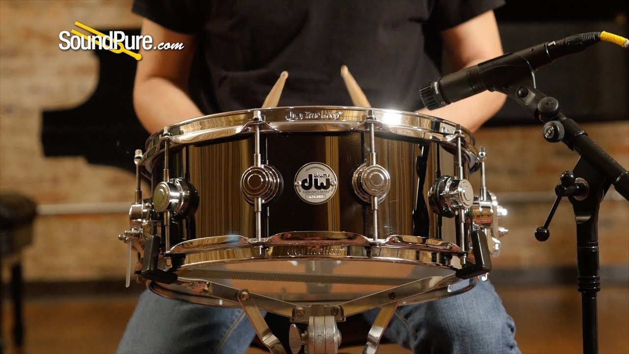 DW 5.5x14 Collectors Black Nickel over Brass Snare Drum—Quick 'n' Dirty