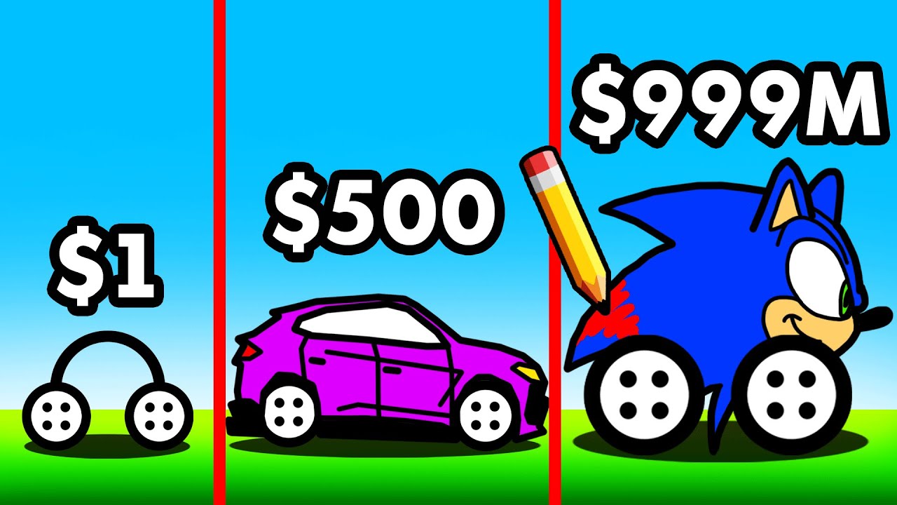 Drawing $1 VS $999M Car