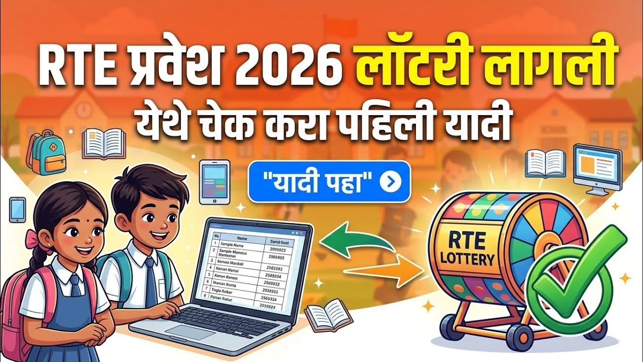 rte lottery result 2026-27 | आरटीई लॉटरी लागली!! पहिली यादी जाहीर, येथे चेक करा नंबर लागला की नाही