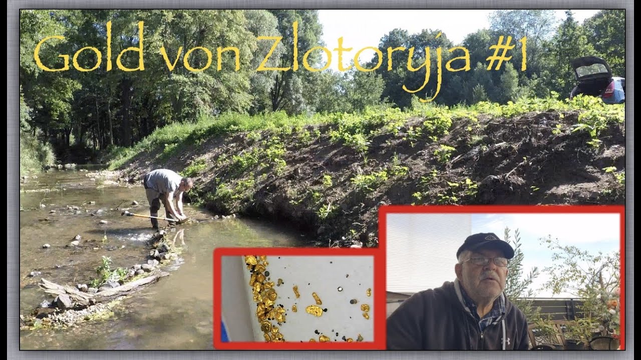 Ein Goldbach bei Zlotoryja