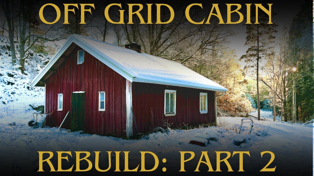 Swedish off grid log cabin: Pt. 2 - Timber work, Wood rot repair & stripping bark off logs