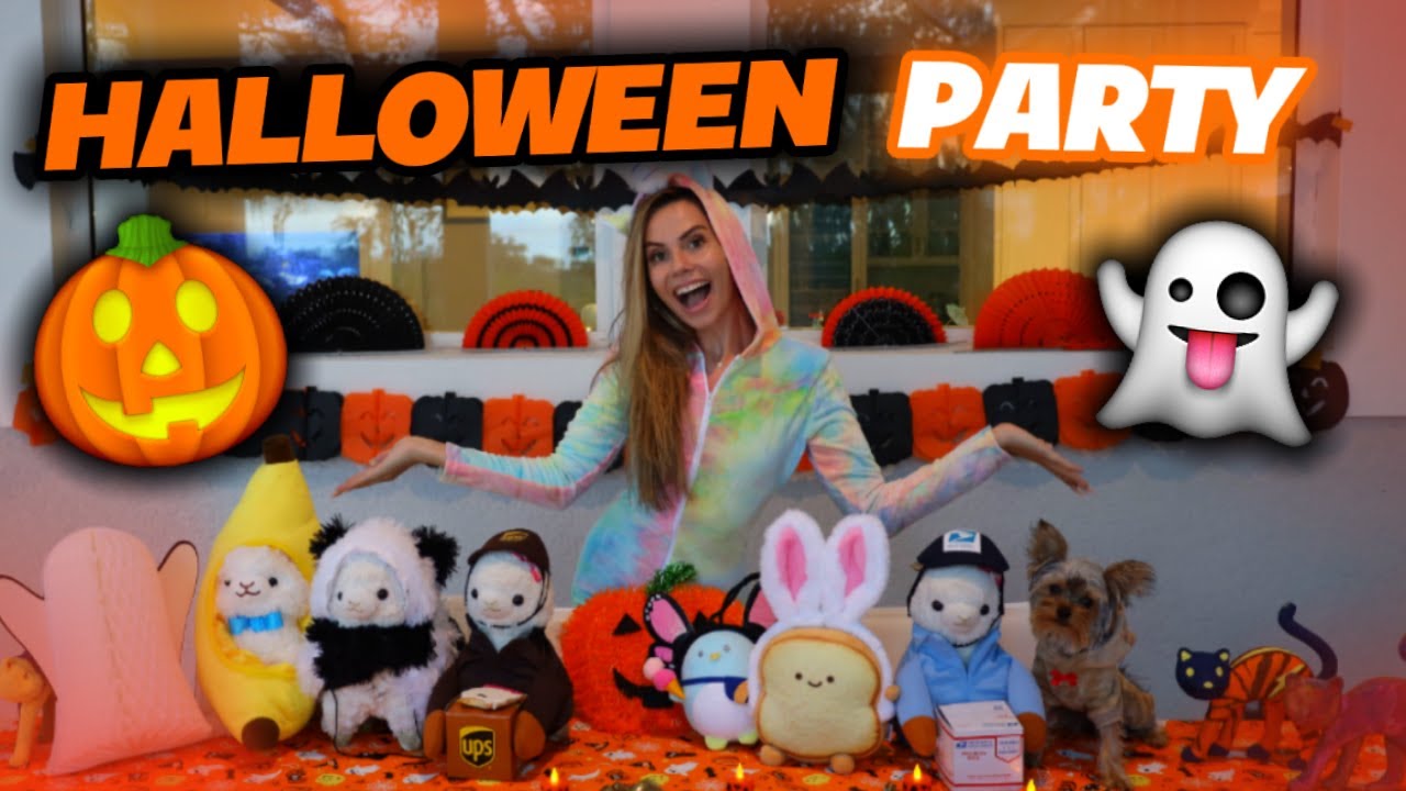 THROWING A SPOOKY HALLOWEEN PARTY FOR MY CRAZY LLAMAS !! *super cute*