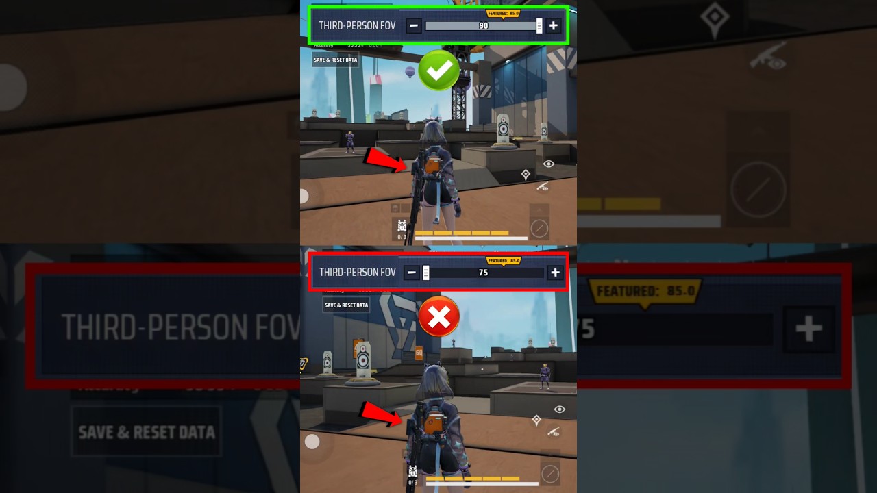 ✅ Best Third Person FOV Settings in Farlight84 🔥 Farlight84 Settings Tips and Tricks 💯 #shorts